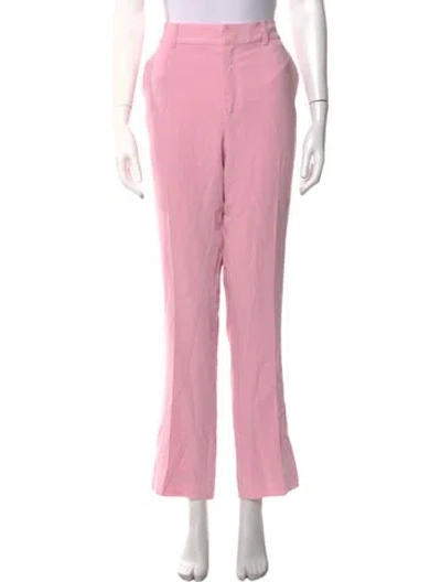 Pre-owned Cinq À Sept Straight Leg Pants In Pink
