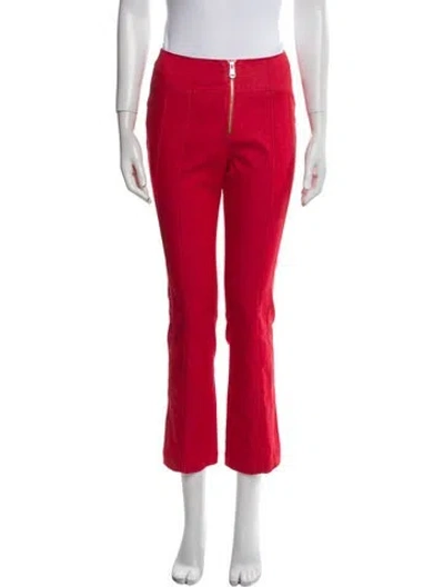 Pre-owned Cinq À Sept Straight Leg Pants W/ Tags In Red