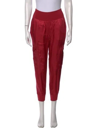 Pre-owned Cinq À Sept Straight Leg Pants W/ Tags In Red