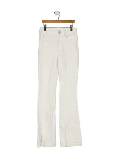 Pre-owned Cinq À Sept Straight Leg Pants In White
