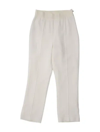 Pre-owned Cinq À Sept Straight Leg Pants In White