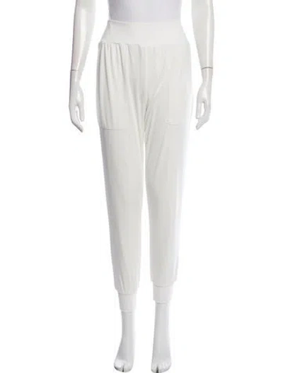Pre-owned Cinq À Sept Straight Leg Pants In White