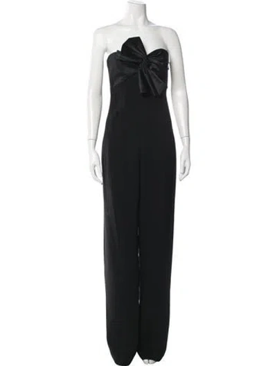 Pre-owned Cinq À Sept Strapless Jumpsuit W/ Tags In Black