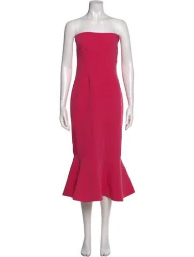 Pre-owned Cinq À Sept Strapless Knee-length Dress W/ Tags In Pink