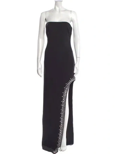 Pre-owned Cinq À Sept Strapless Long Dress W/ Tags In Multi