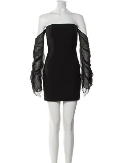 Pre-owned Cinq À Sept Strapless Mini Dress In Multi