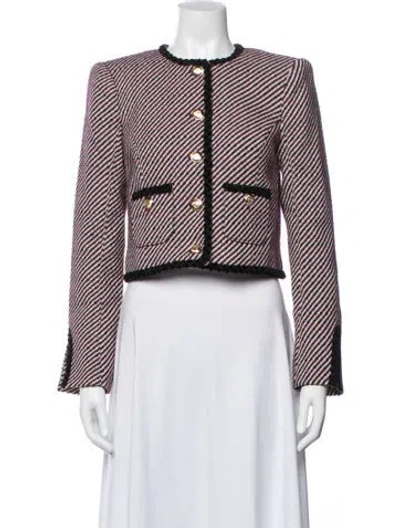 Pre-owned Cinq À Sept Striped Jacket In Multicolor