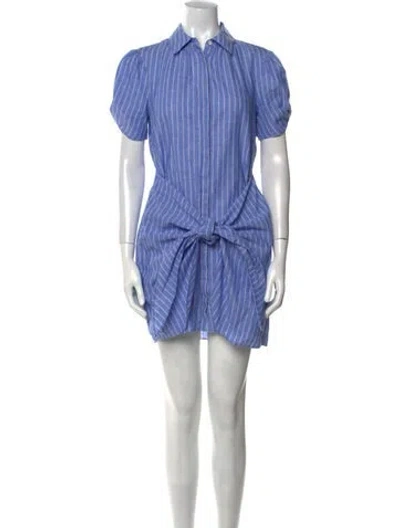 Pre-owned Cinq À Sept Striped Mini Dress In Multi