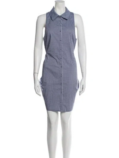 Pre-owned Cinq À Sept Striped Mini Dress W/ Tags In Blue