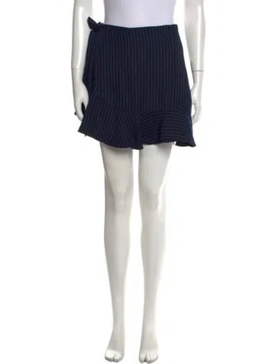 Pre-owned Cinq À Sept Striped Mini Shorts In Multi