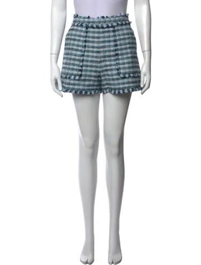 Pre-owned Cinq À Sept Striped Mini Shorts W/ Tags In White