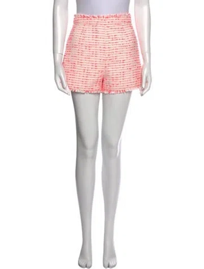 Pre-owned Cinq À Sept Striped Mini Shorts In White