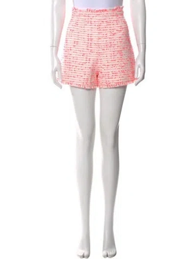 Pre-owned Cinq À Sept Striped Mini Shorts In White