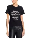 Cinq À Sept Cinq A Sept Studded Love Letter Shrunken Tee In Black