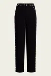 Cinq À Sept Olga Studded Trousers In Black
