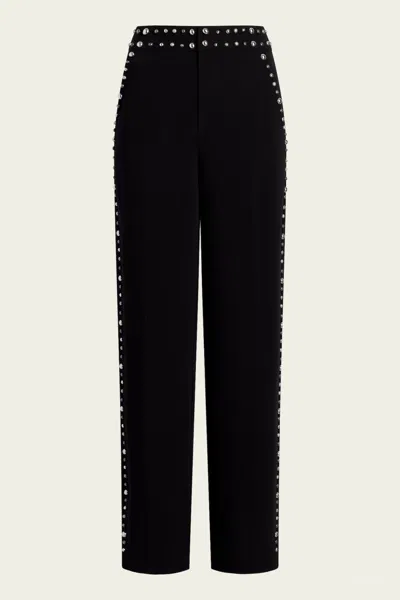 CINQ À SEPT STUDDED OLGA PANT IN BLACK