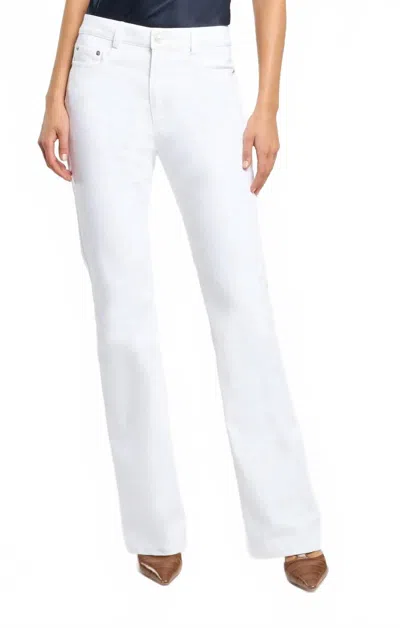 Cinq À Sept Subtle Flare Denim Pant In White