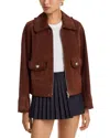 Cinq À Sept Cinq A Sept Suede Sybil Jacket In Brown