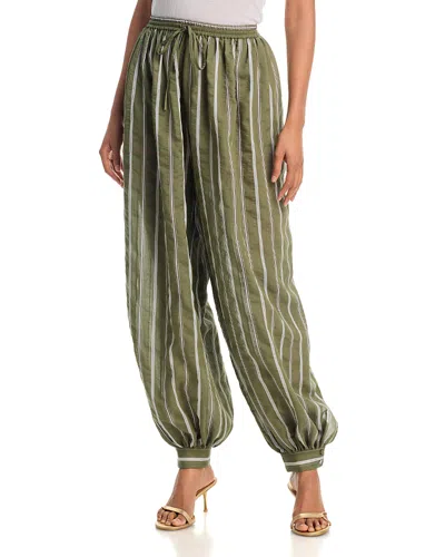 Cinq À Sept Cinq A Sept Sullivan Stripe Verne Pants In Green