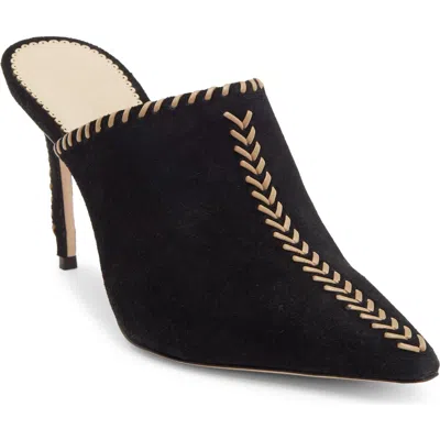 Cinq À Sept Susan Whipstitch Mule In Black