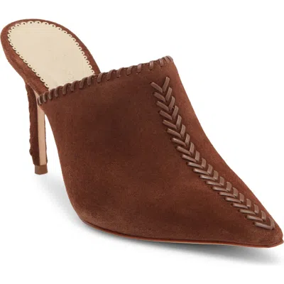 Cinq À Sept Susan Whipstitch Mule In Brown
