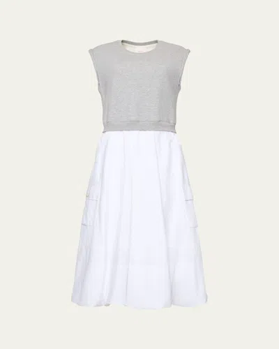 Cinq À Sept Susie Denim Sailor Shorts In Gray