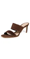 Cinq À Sept Sutton Whipstitch Sandals Dark Sepia In Brown