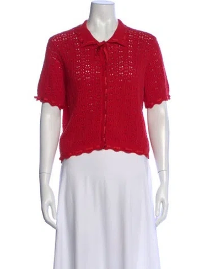 Pre-owned Cinq À Sept Sweater In Red