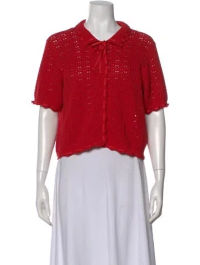 Pre-owned Cinq À Sept Sweater In Red