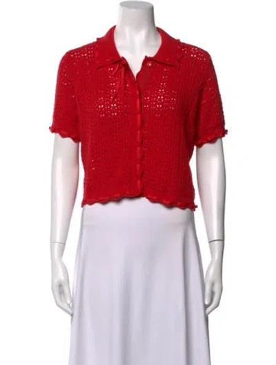 Pre-owned Cinq À Sept Sweater In Red