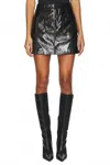 Cinq À Sept Tade Faux Leather Miniskirt In Black