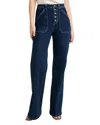 Cinq À Sept Benji Tailored Jeans In Oceane/ivory