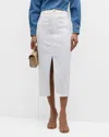Cinq À Sept Women's Tana Denim Pencil Skirt In White