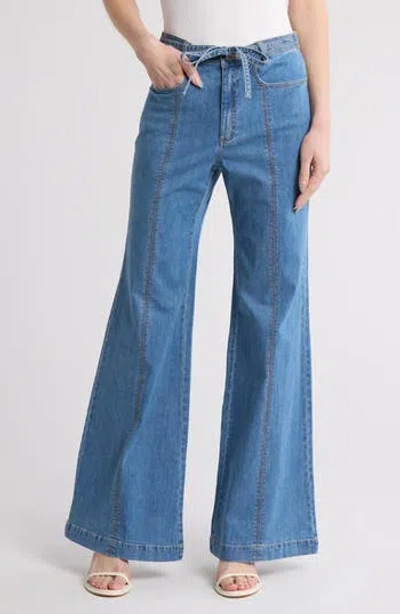 Cinq À Sept Women's Tansy Drawstring Denim Jeans In Blue