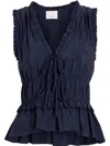 Cinq À Sept Taylum Blouse In Blue