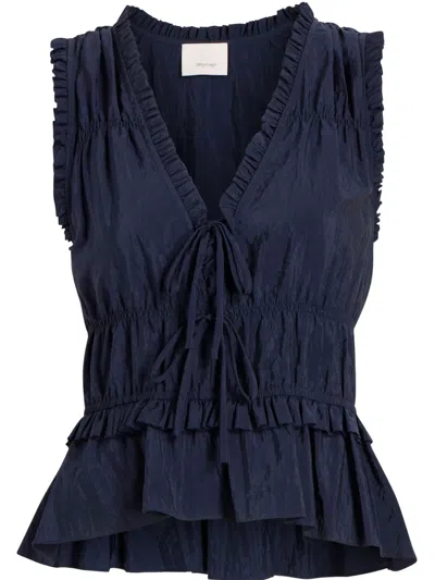 Cinq À Sept Taylum Blouse In Blue