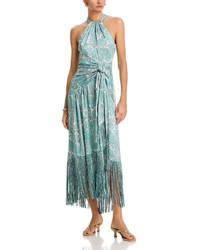 Cinq À Sept Cinq A Sept Teresa Hendrix Paisley Dress In Green