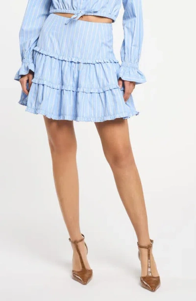 Cinq À Sept Cinq A Sept Lili Stripe Thea Skirt In Blue