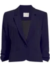 Cinq À Sept Three-quarter Length Sleeved Blazer In Blue