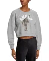 Cinq À Sept Cinq A Sept Tiger Cropped Jennifer Pullover In Heather Grey/multi
