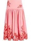 Cinq À Sept Tilda Midi Skirt In Pink