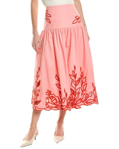 Cinq À Sept Tilda Midi Skirt In Pink