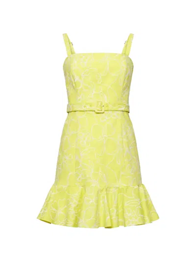 Cinq À Sept Cinq A Sept Embroidered Malva Floral Tonya Dress In Green