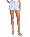 Cinq À Sept Cinq A Sept Tora Embellished Shorts In Blue Hydrangea