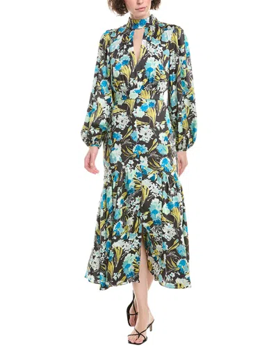 Cinq À Sept Tossed Floral Molly Dress In Black