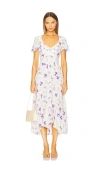 Cinq À Sept Cinq A Sept Tossed Poppies Isha Dress In Ivory
