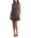 Cinq À Sept Cinq A Sept Tossed Poppies Ruffle Mini Dress In Navy Multi