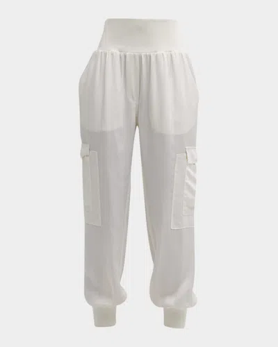 CINQ À SEPT TOUS LES JOURS GILES SATIN JOGGER PANTS