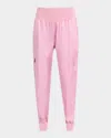 Cinq À Sept Tous Les Jours Giles Satin Jogger Pants In Mauve Orchid