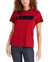 Cinq À Sept Toweled Lamour Shrunken T-shirt In Red